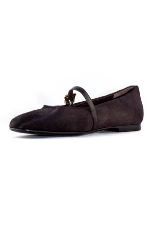 Dark brown calf hair Grisal ballerina ROBERTO FESTA | GRISALMORO